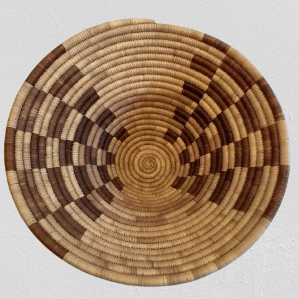 Coiled Vintage Bowl Basket Wall Art 11.75